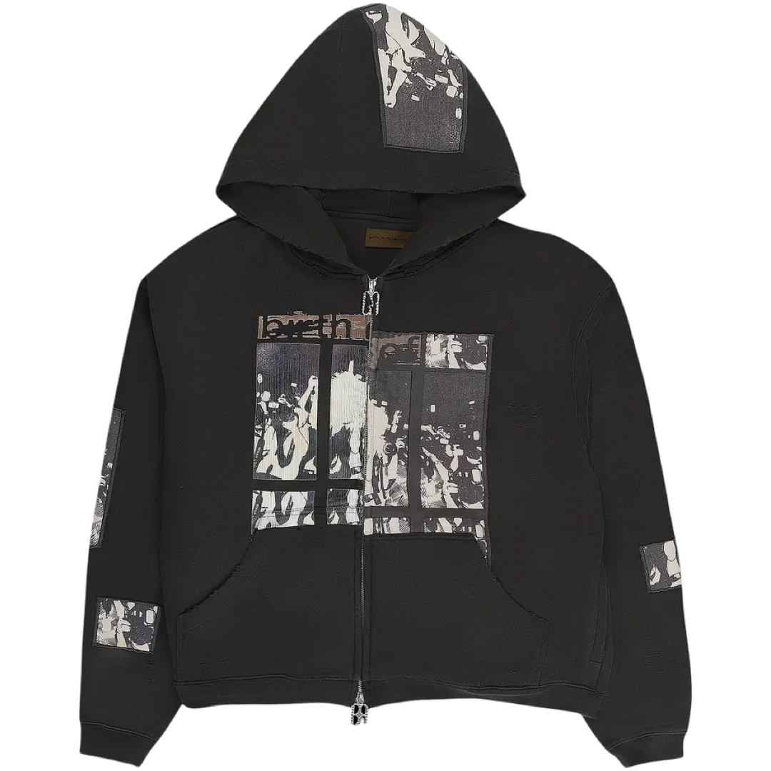 Birth of Royal Child ‘Flashlight’ Zip Up Hoodie (Brown)