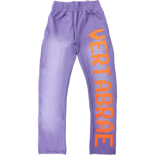 Vertabrae Sweatpants Washed Purple/Orange