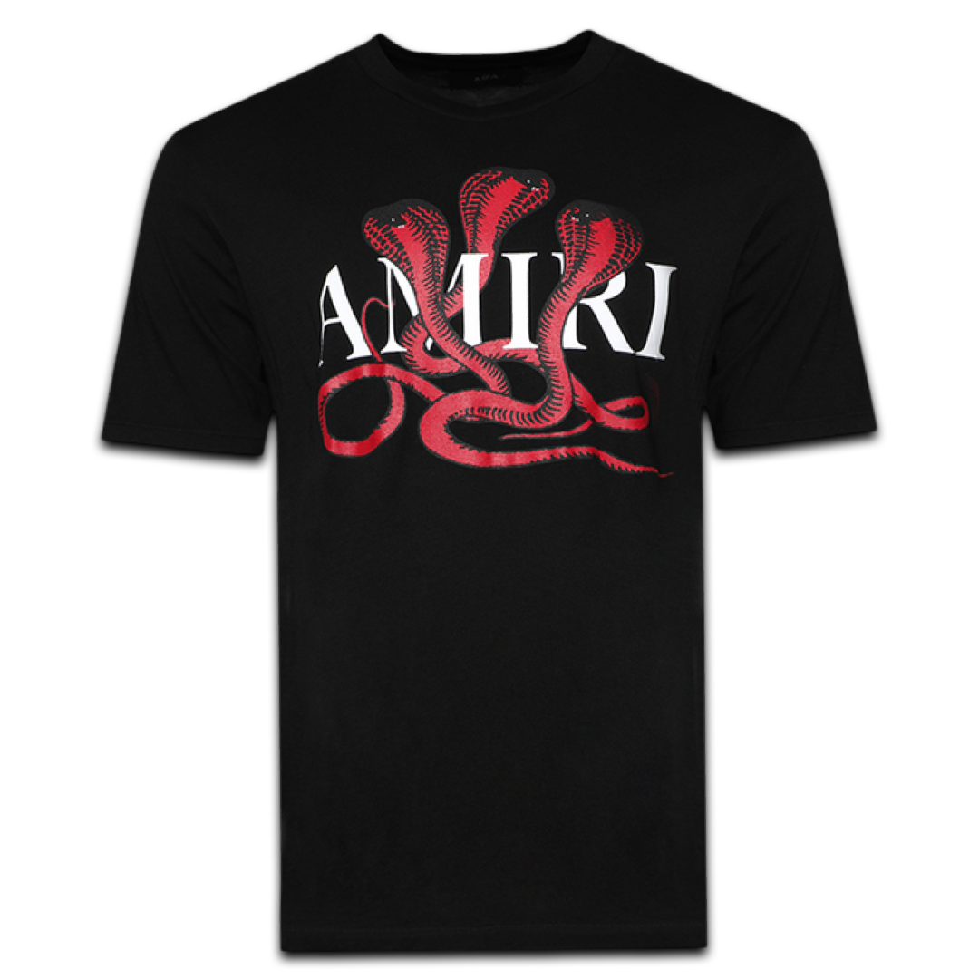 Amiri Snake Tee (Black/Red)