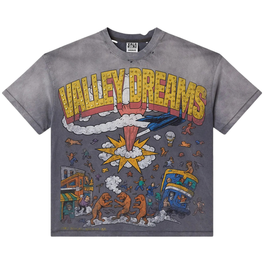 Vale ‘Faded Chaos’ Bling Tee (Grey)