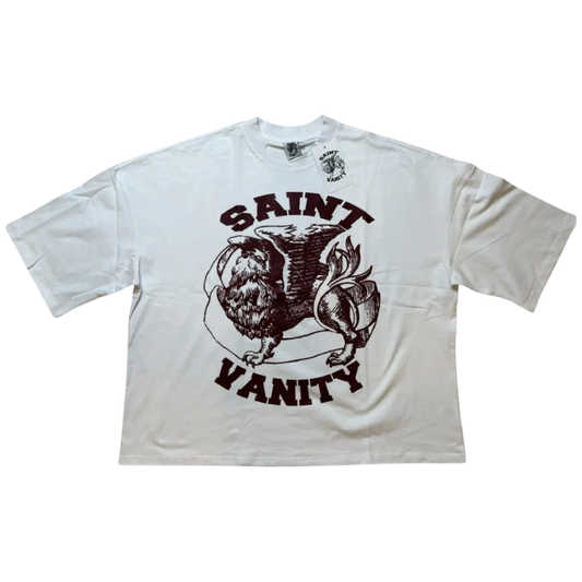 Saint Vanity ‘Griffin’ Tee (White/Brown)