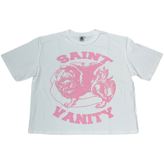 Saint Vanity ‘Griffin’ Tee (White/Pink)