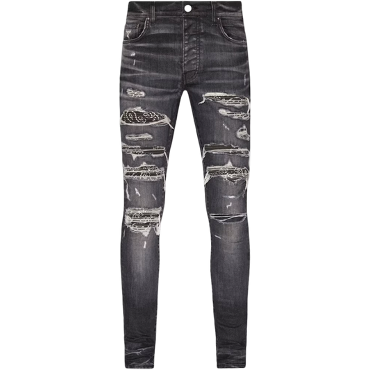 Amiri Bandana Thrasher Jean (Black/Grey)