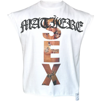 Matiere de Desirs ‘Madonna’ Cutoff Shirt (White)