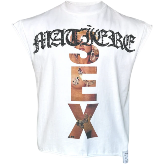 Matiere de Desirs ‘Madonna’ Cutoff Shirt (White)