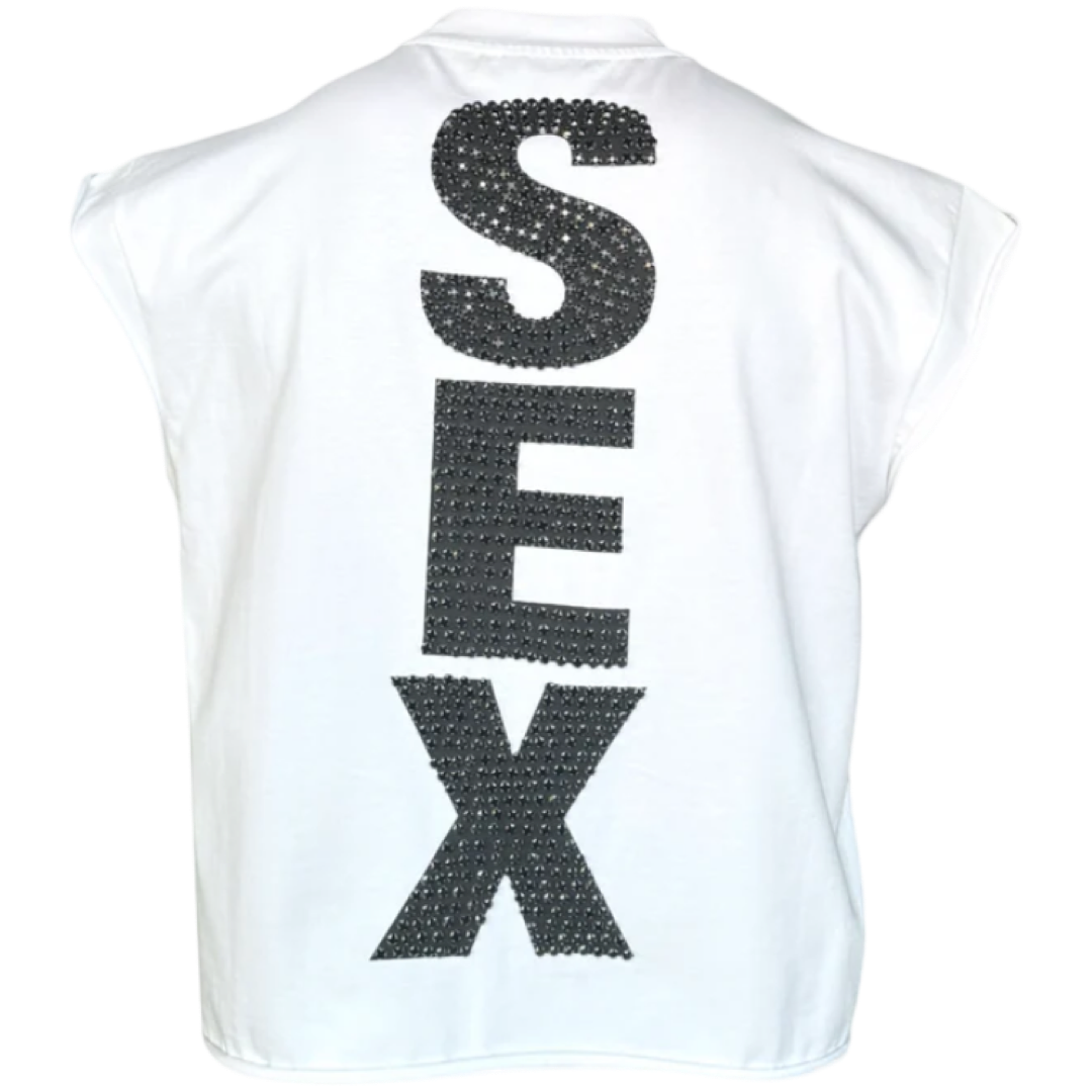 Matiere de Desirs ‘Madonna’ Cutoff Shirt (White)