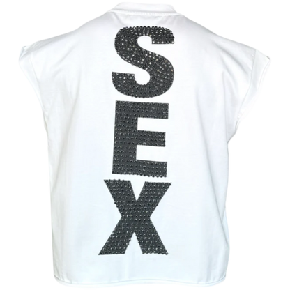 Matiere de Desirs ‘Madonna’ Cutoff Shirt (White)