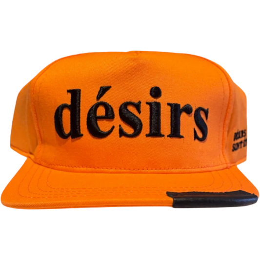 Matiere de Desirs Leather Patch Hat (Orange)