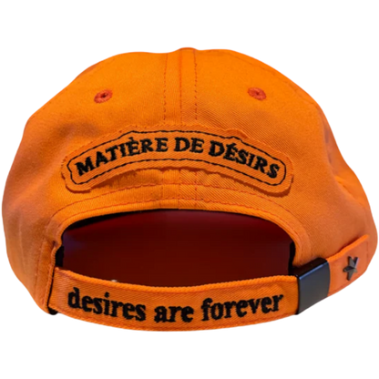 Matiere de Desirs Leather Patch Hat (Orange)