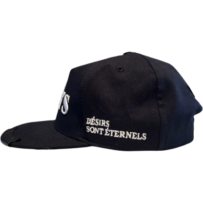 Matiere de Desirs Leather Patch Hat (Black)