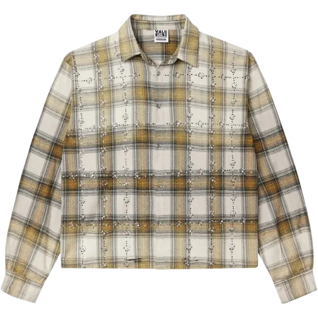 Vale 'Cream/Mustard' Flannel