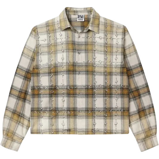 Vale 'Cream/Mustard' Flannel