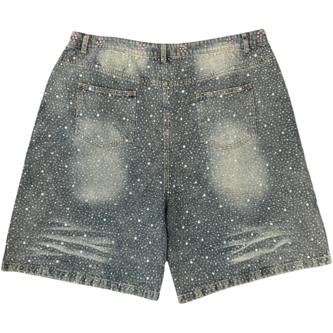 Vale Valley Dreams Crystal Denim Shorts