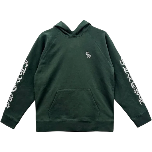 Chrome Hearts Embroidered "CH' Pullover Hoodie (Green)