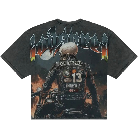 GodSpeed ‘BikerNation’ Tee (Grey)