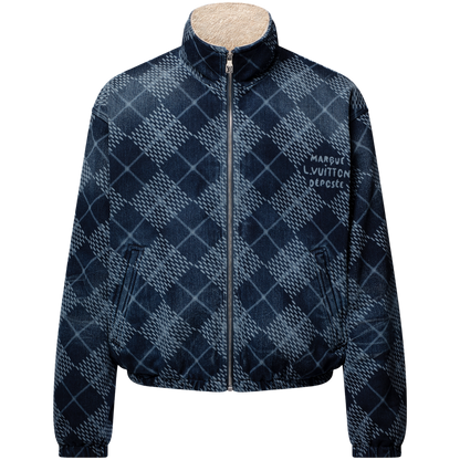 Louis Vuitton Denim Zip Up Jacket