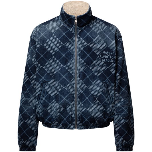 Louis Vuitton Denim Zip Up Jacket