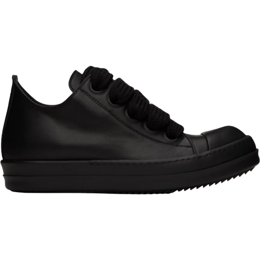 Rick Owens Black Jumbo Laced Low