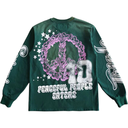 Triple Sevens Football Long-sleeve (Green/Pink)