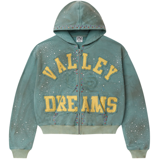 Vale Classico “Bank” Zip Up Hoodie (Green)