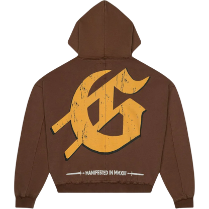 GodSpeed ‘Chrome Liberty’ Zip Up Hoodie (Brown)