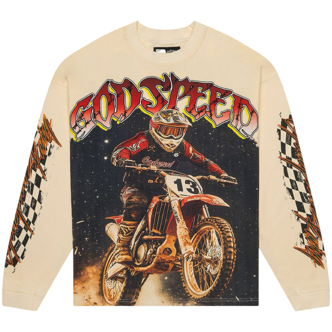 GodSpeed 'Full Throttle’ Long-sleeve (Cream)