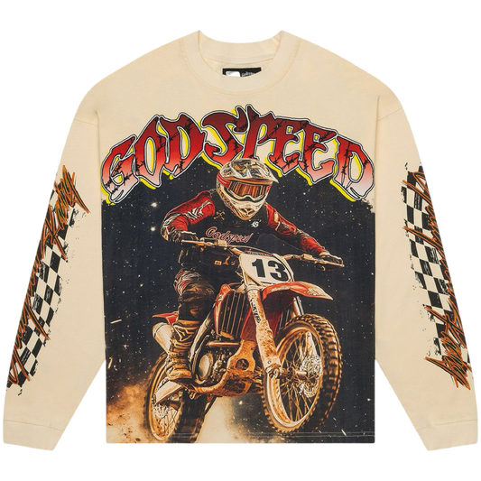 GodSpeed 'Full Throttle’ Long-sleeve (Cream)