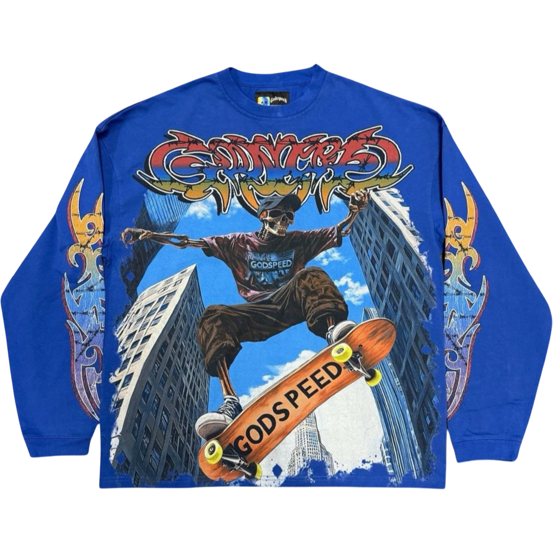 GodSpeed 'Ollie’ Long-sleeve (Blue)