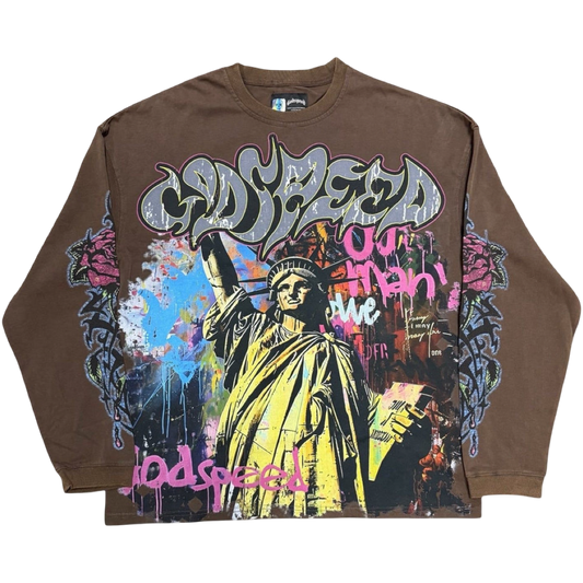 GodSpeed 'Vandal’ Long-sleeve (Brown)
