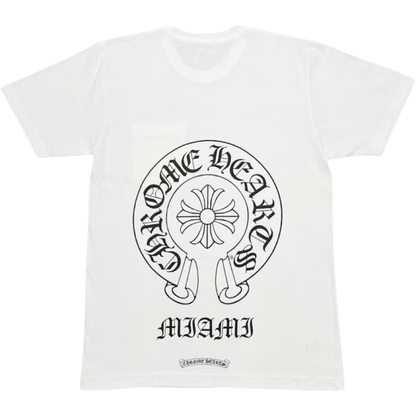 Chrome Hearts Miami Horseshoe Pocket Tee (White)