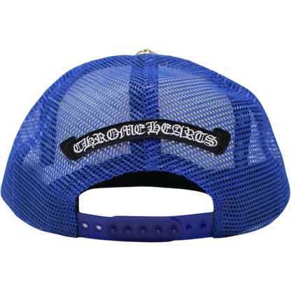 Chrome Hearts 'Eyechart' Trucker Hat (Blue/White/Red)