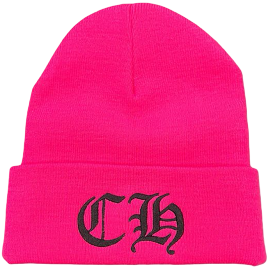 Chrome Hearts Embroidered Beanie (Pink)