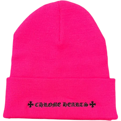 Chrome Hearts Embroidered Beanie (Pink)