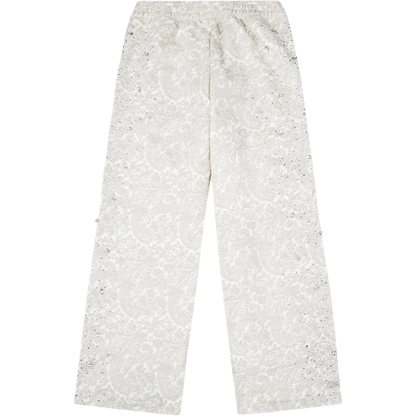 Birth Of Royal Child Paisley Pearl Sweatpants (White)
