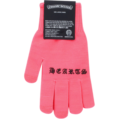 Chrome Hearts Neon Work Gloves (Pink)