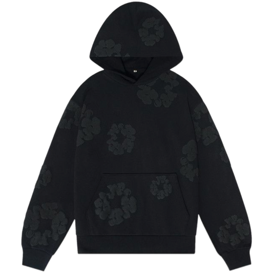 Denim Tears The Cotton Wreath Hoodie Black/Black