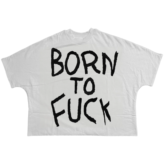 Billionaire Studios 'Born To Fuck' Phrase Tee (White)