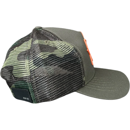 Amiri ‘Stars’ Trucker Hat (Camo Green/Orange)