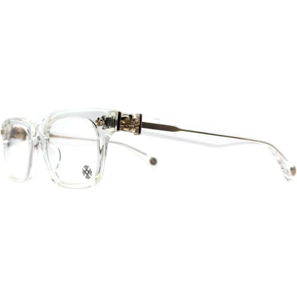 Chrome Hearts Gittin Any-A CRYS GP Fleur Frames (Crystal/Gold)