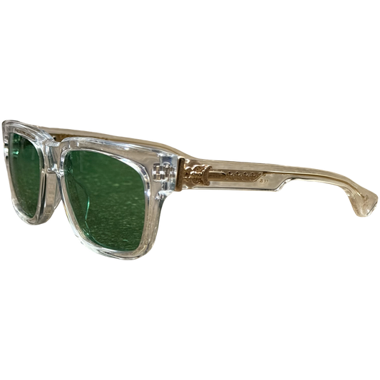 Chrome Hearts Box Officer Frames (Crystal/Gold/Green Lenses)