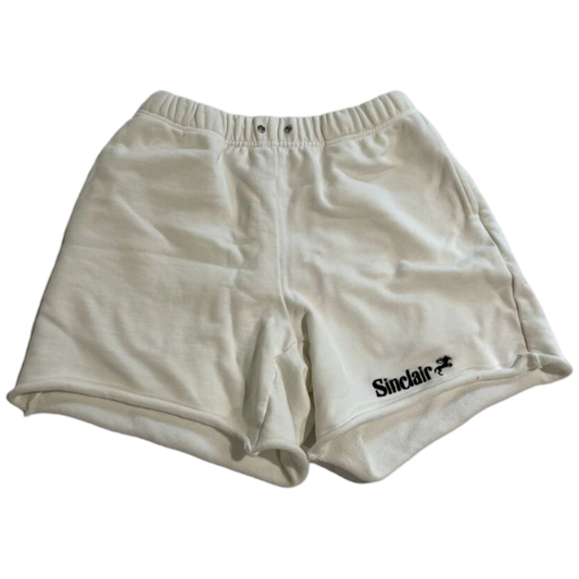 Sinclair Cut Shorts "White/Black Stitch"