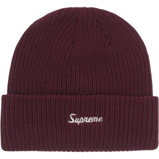 Supreme Loose Gauge FW25 Beanie (Burgundy)