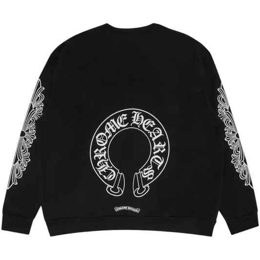 Chrome Hearts Floral Crewneck (Black)