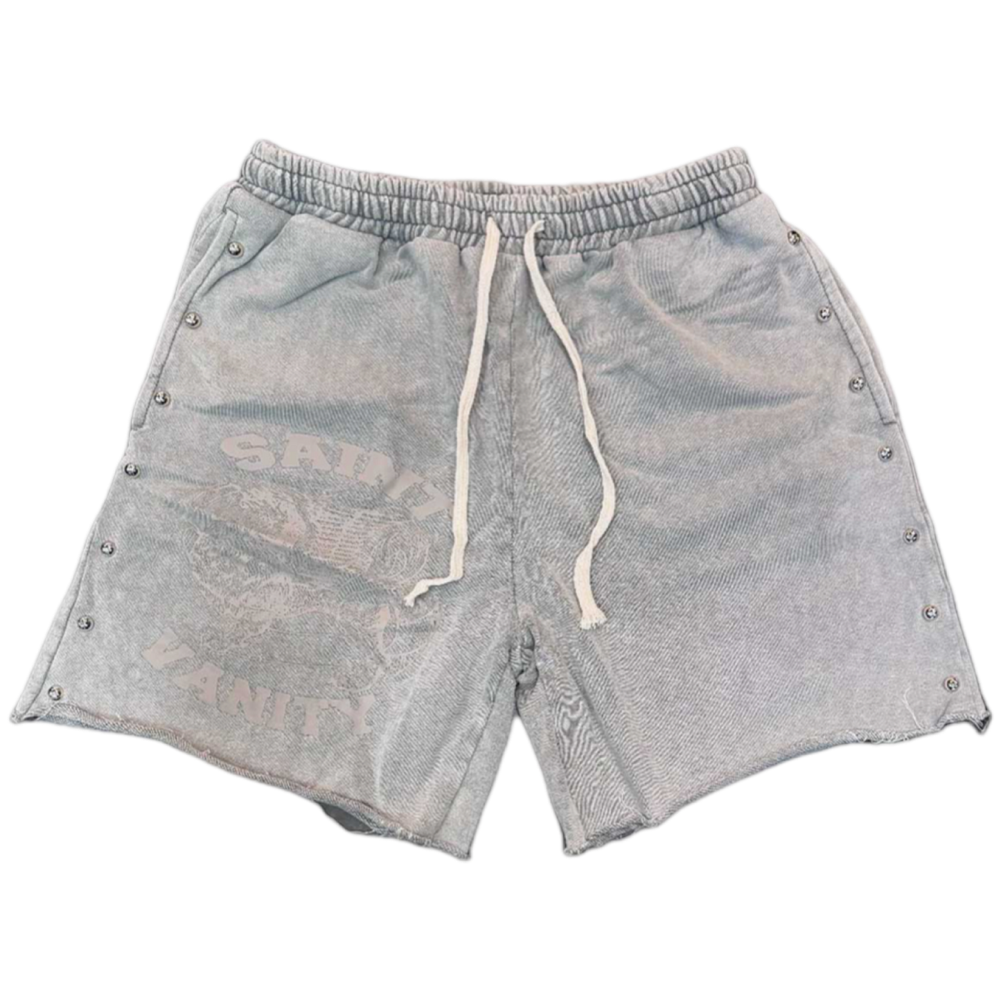 Saint Vanity Cotton Shorts (Grey)