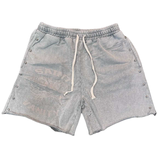 Saint Vanity Cotton Shorts (Grey)