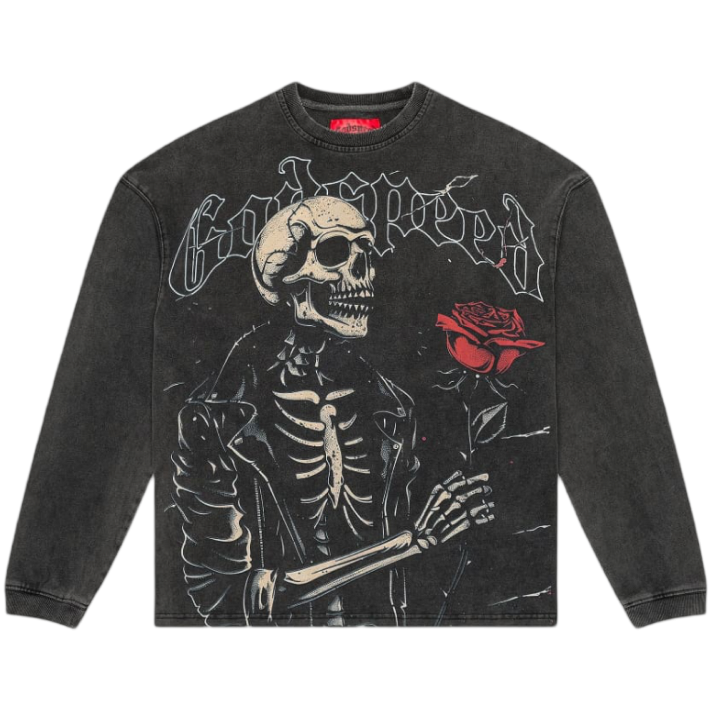 GodSpeed 'Floral Skeleton' Long-sleeve (Grey)