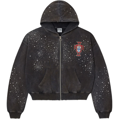 Vale Pluto Cluster Zip Up Hoodie (Black)