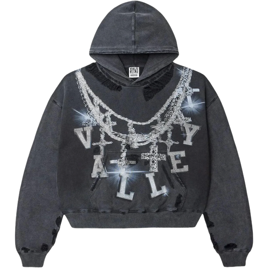 Vale Big Chain Hoodie (Black)