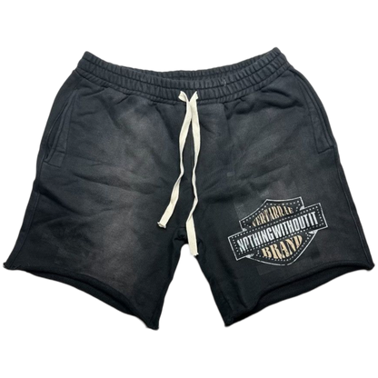 Vertabrae Emblem Shorts (Black)