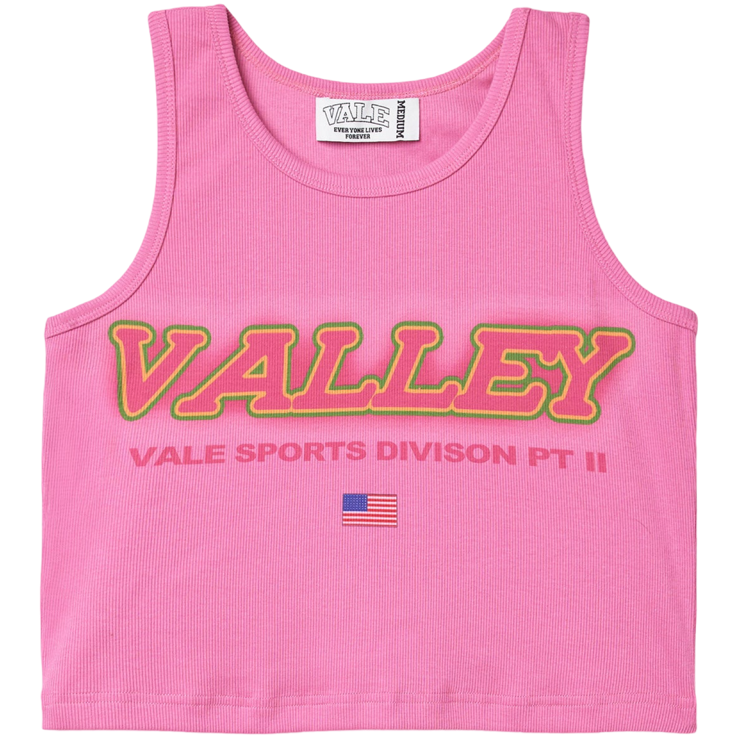 Vale Ladies 'Sports Division Pt II' Cropped Tee (Pink)